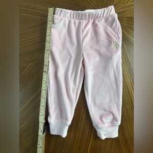 Posh Peanut Light Pink Kids Velvet Joggers